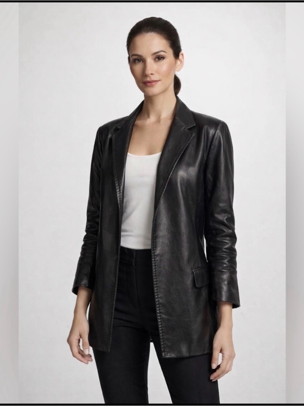 Classic Black Leather Jacket